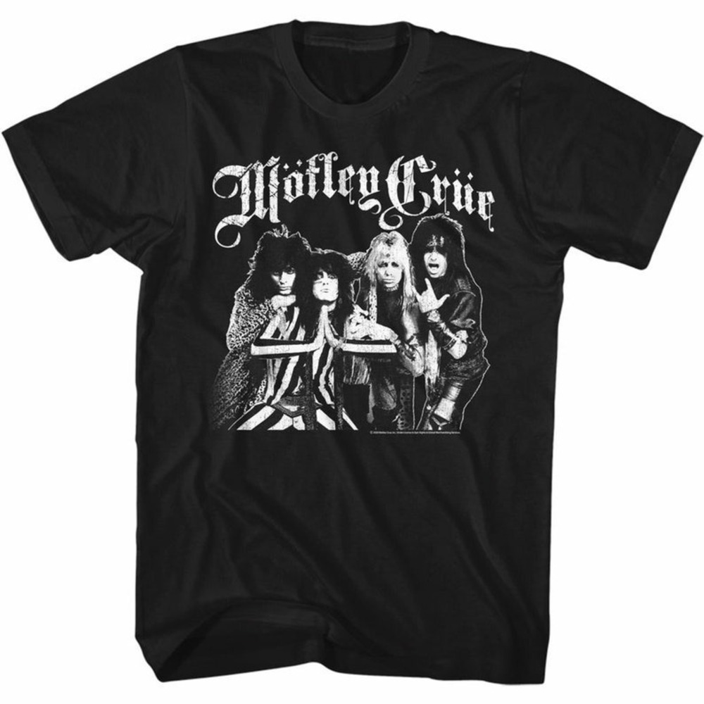 Motley Crue Crue Crew Black Adult T-Shirt